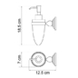 Дозатор для жидкого мыла Wasserkraft Ammer K-7099