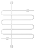 Полотенцесушитель Стилье Версия В 80х60, водяной, белый
