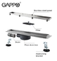 Душевой лоток Gappo G86007-4