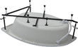 Акриловая ванна Aquanet Lyra 150х100 R